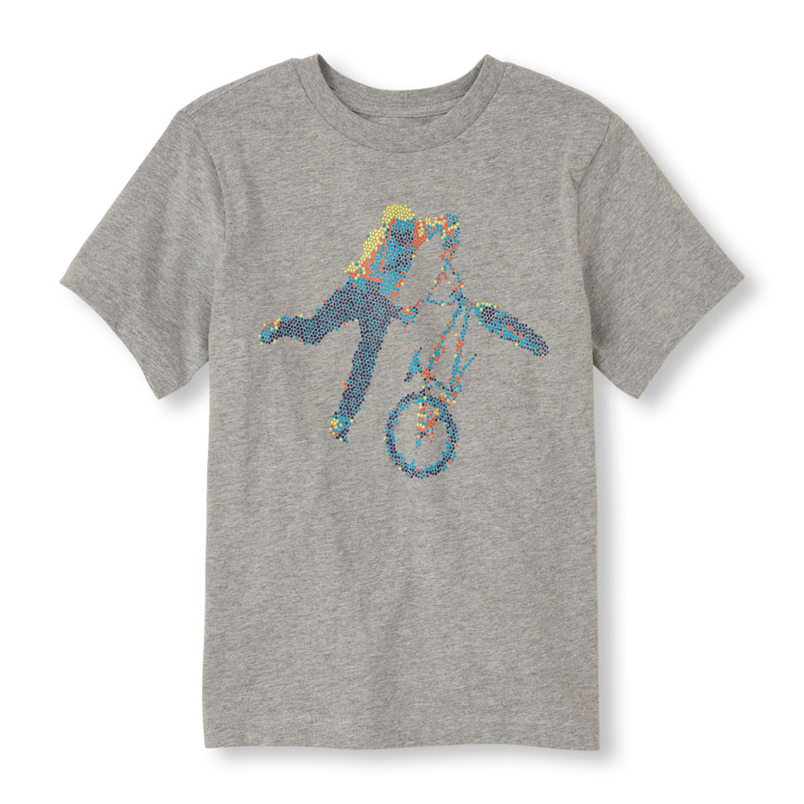 Cheap Bmx Pixels Graphic Tee