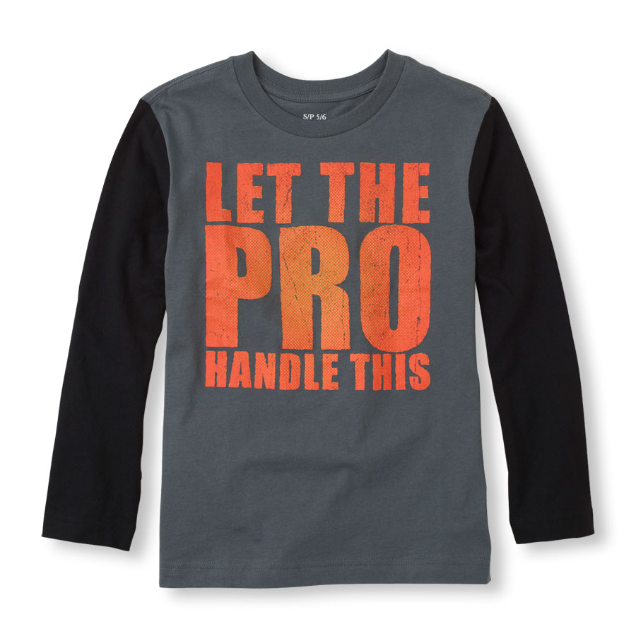 Reviews Long Sleeve Let The Pro Handle This Raglan Graphic Tee