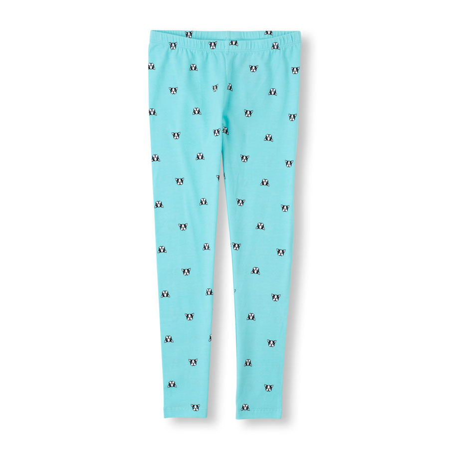 Cheap Dog Print Leggings - Full Length