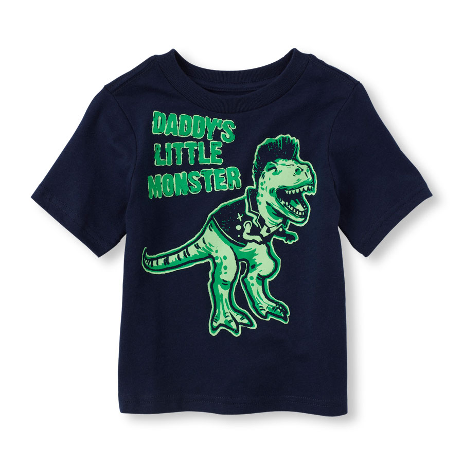 Compare Short Sleeve Daddys Little Monster Graphic Tee