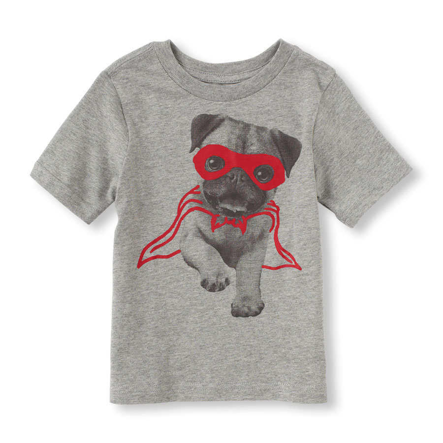Promos Short Sleeve Dog Hero Graphic Tee
