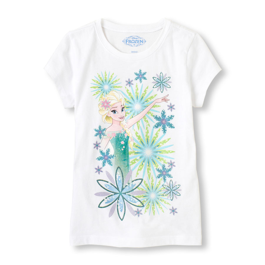 Top Frozen Elsa Sparkle Graphic Tee