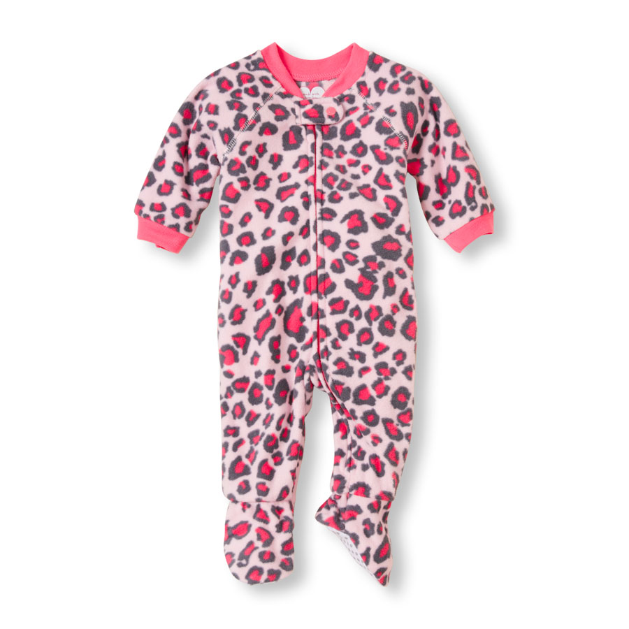 Discounts Long Sleeve Leopard Print Blanket Sleeper