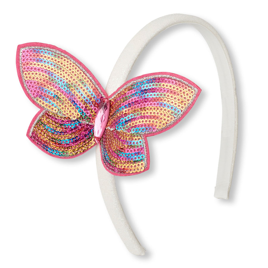 Girls Sequin Butterfly Headband The Children's Place