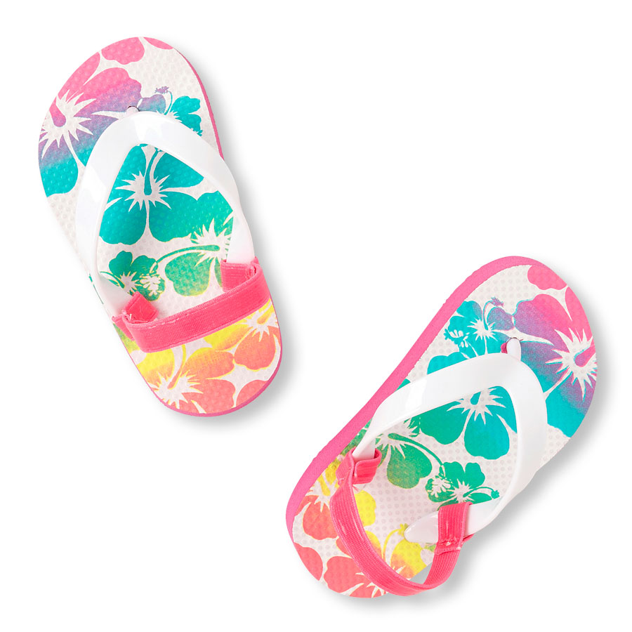 Toddler Girls Rainbow Hibiscus Flip Flop The Children's Place