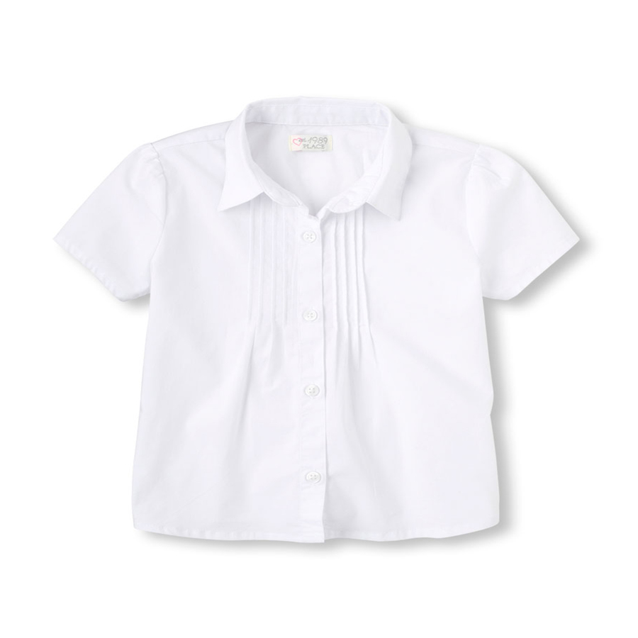 Reviews Girls Uniform Short Sleeve Pintuck Blouse