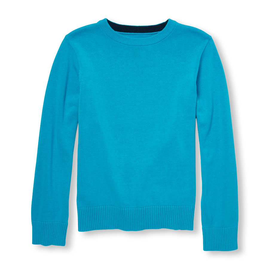 Top Boys Long Sleeve Solid Sweater
