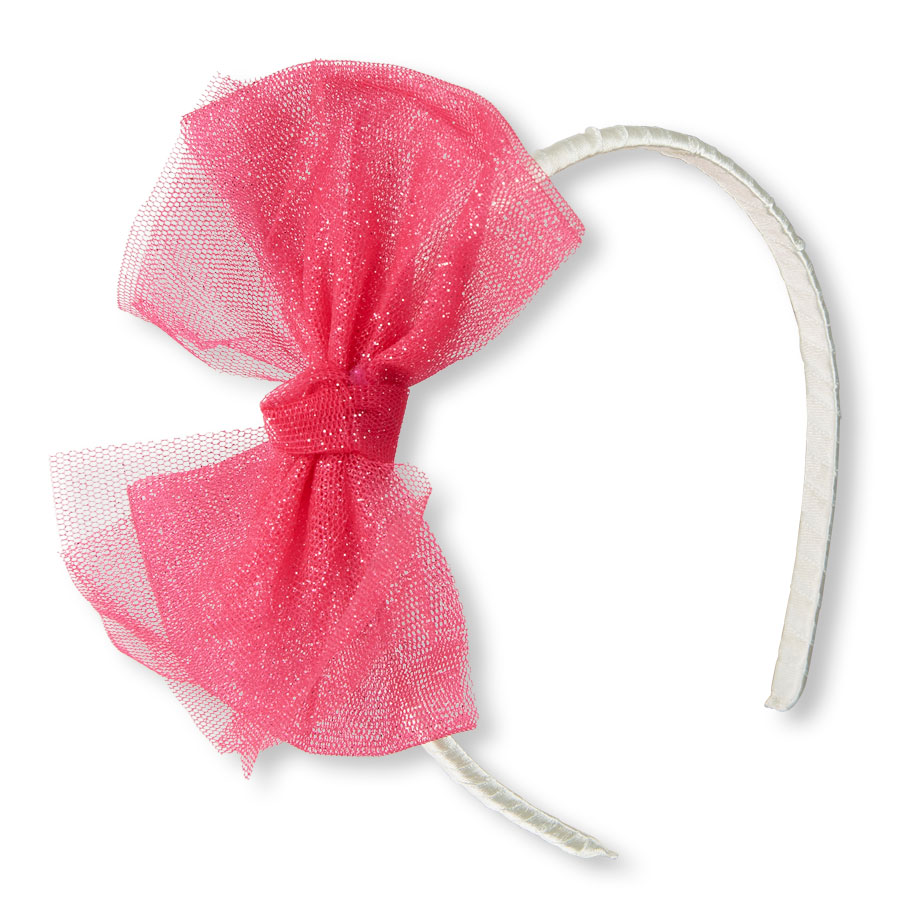Discounts Girls Glitter Mesh Bow Headband