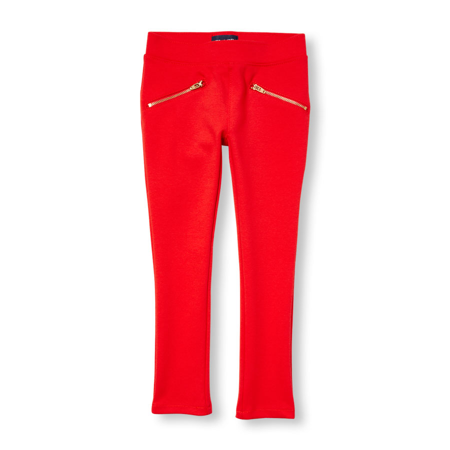Promos Girls Solid Ponte Jeggings