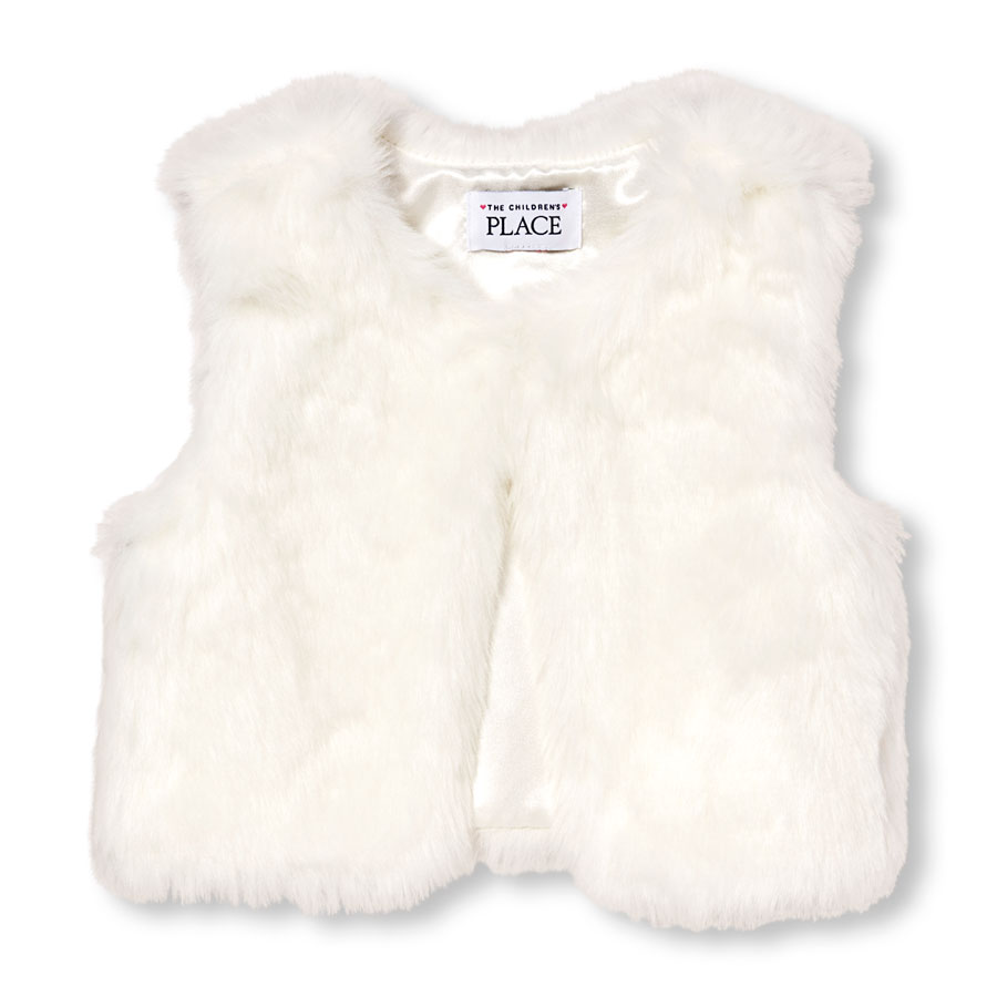 Discounts Toddler Girls Faux-Fur Vest