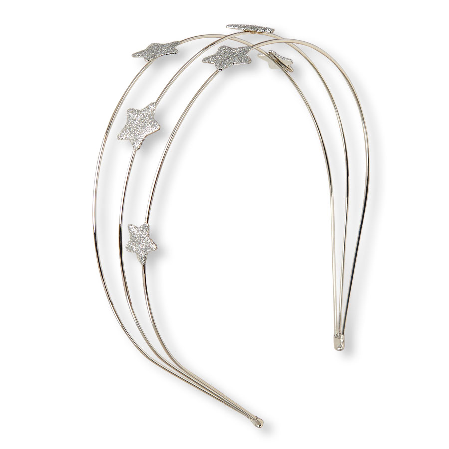 Discounts Girls Glitter Star Triple Band Metal Headband