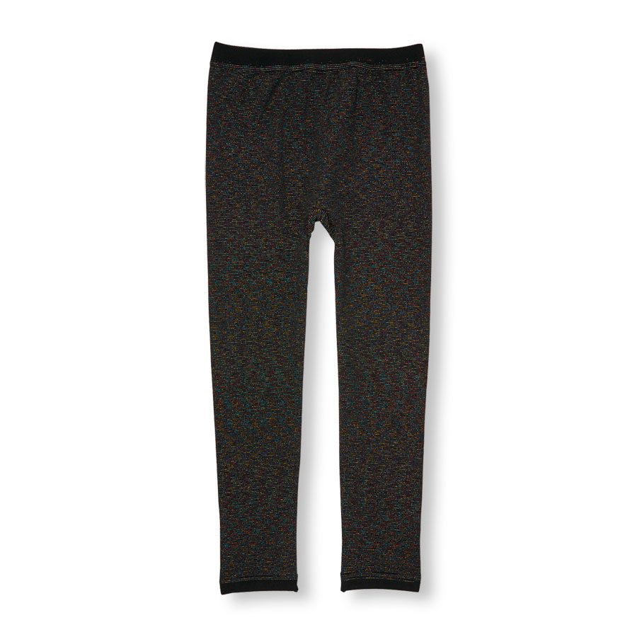 Promos Girls Rainbow Metallic-Threaded Fleece Leggings