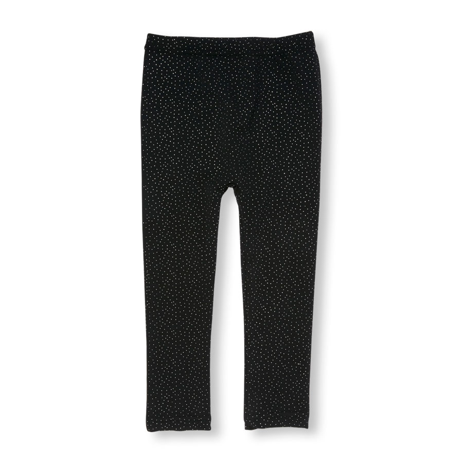 Reviews Toddler Girls Glitter Dot Print Cozy Fleece-Lined Leggings