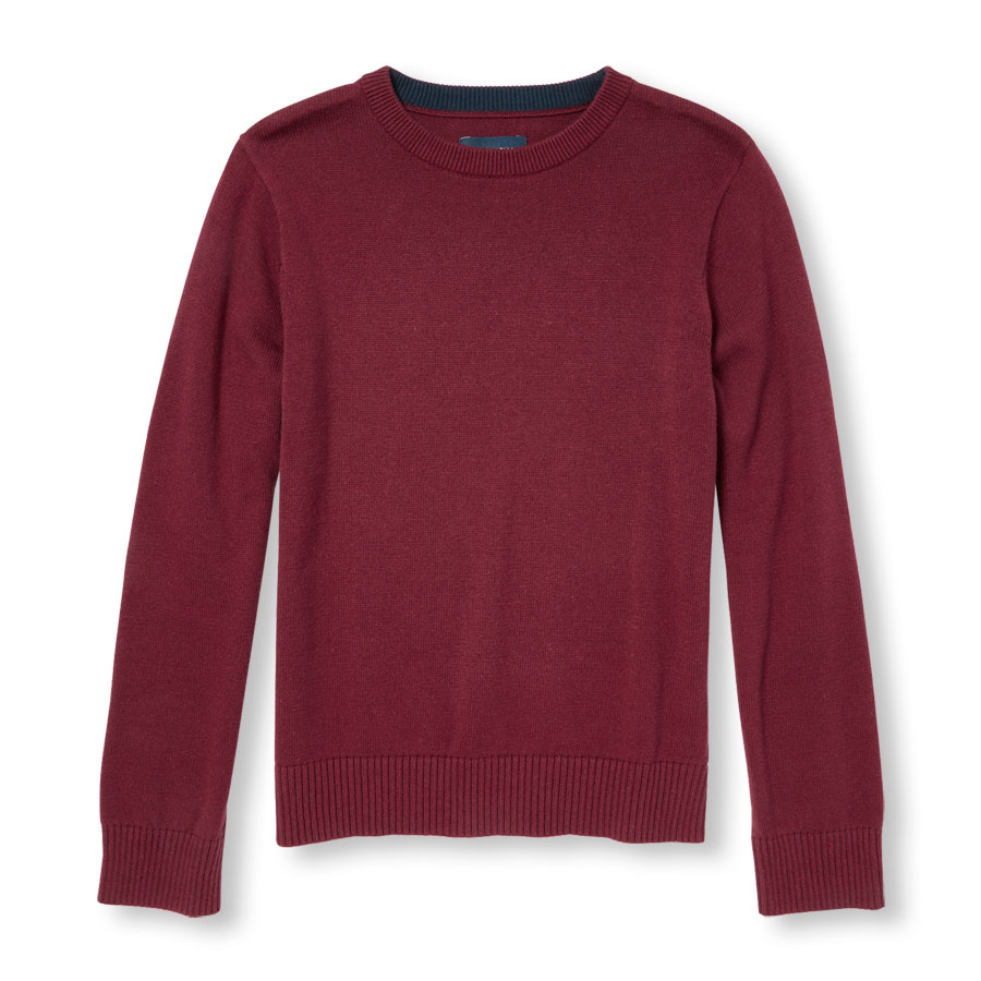 Cheap Boys Long Sleeve Solid Sweater