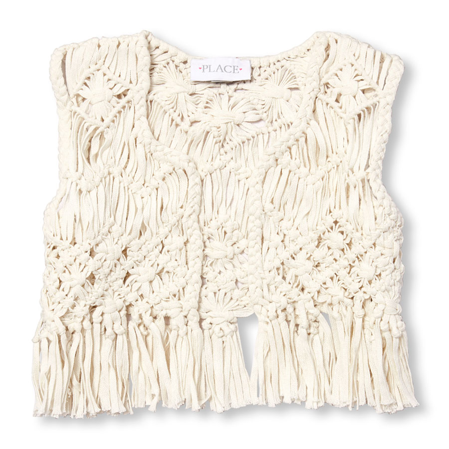 Girls Fringe Macrame Vest The Children's Place CA