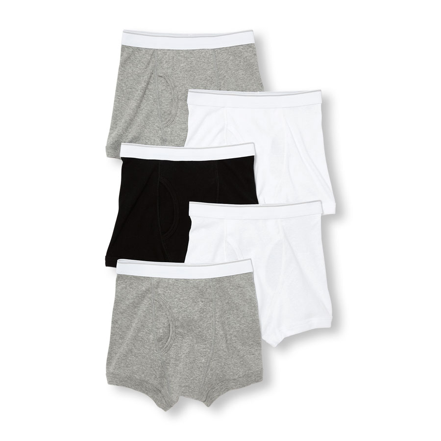 Boys Solid Boxer Briefs 5Pack The Children's Place