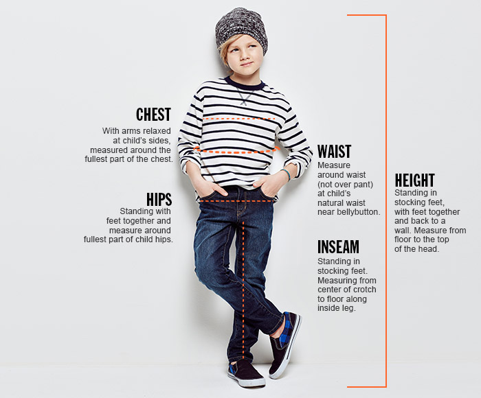 Boys Measuring Guide