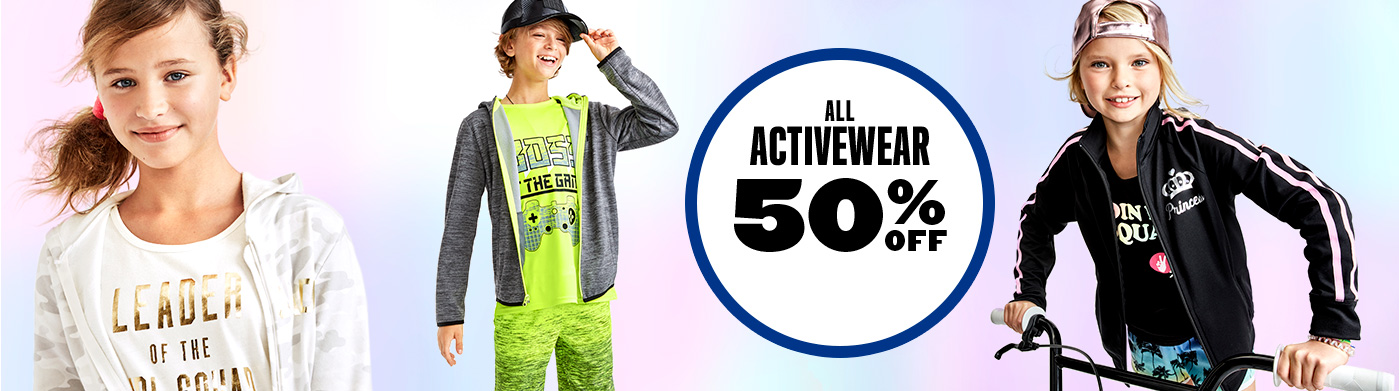 All Activewear 50% off 