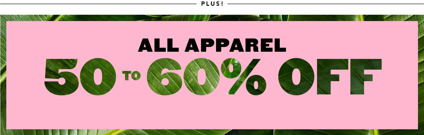 All Apprel 50% - 60% OFF