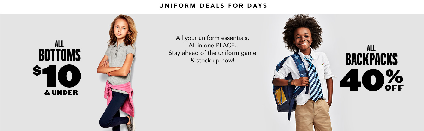 Uniforms $5.99 and up
