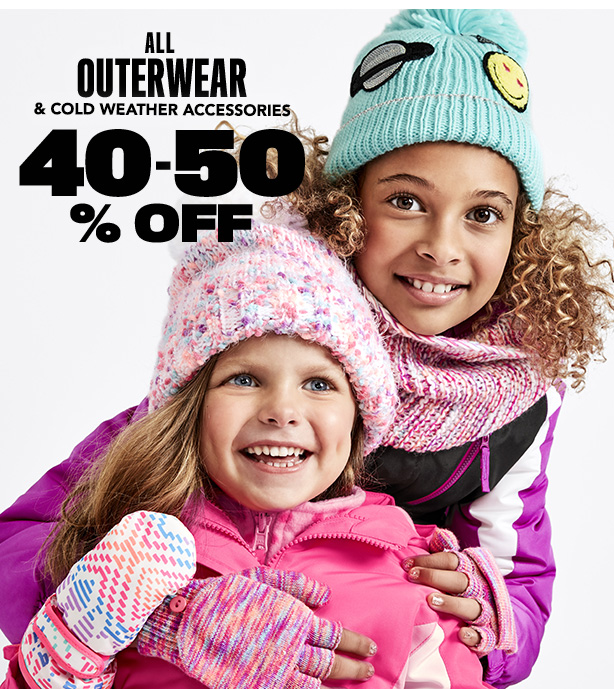 All Outerwear and Cold Weather Accessories 40-50% off