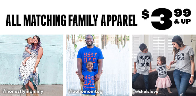 ALL Matching Family Graphics $3.99 and UP