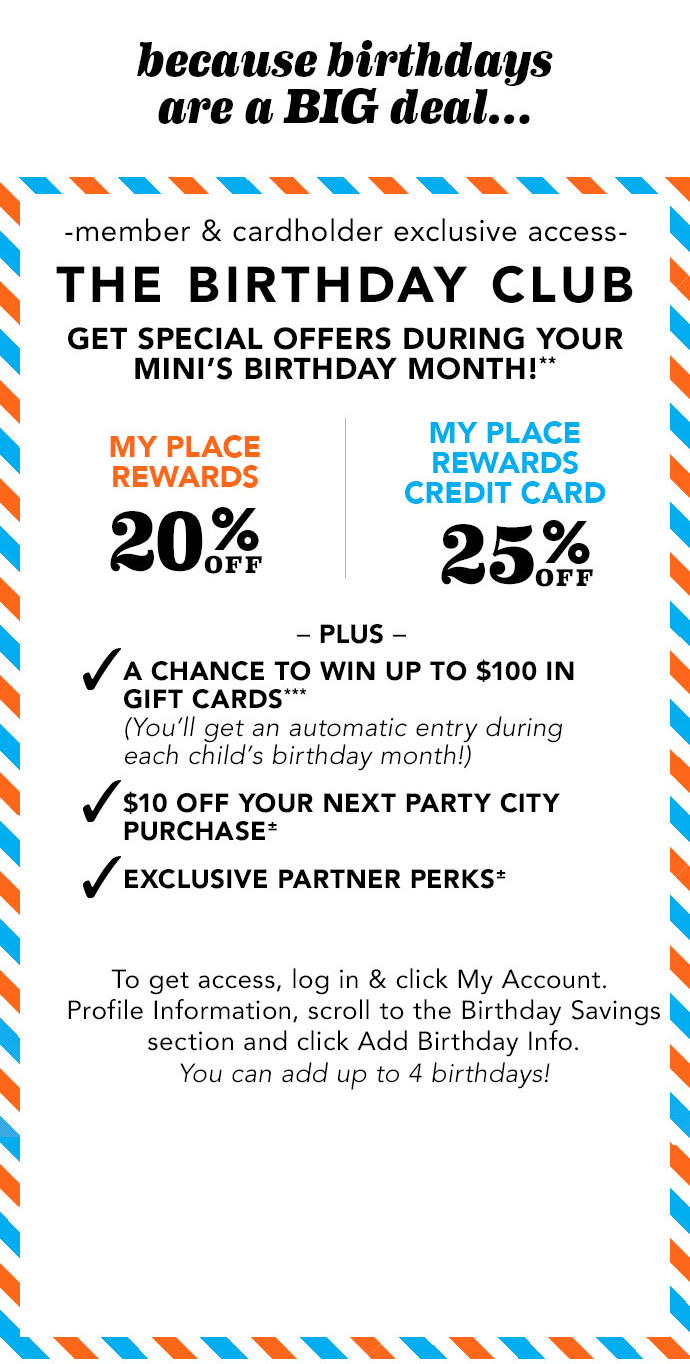 Children’s Place Birthday Club