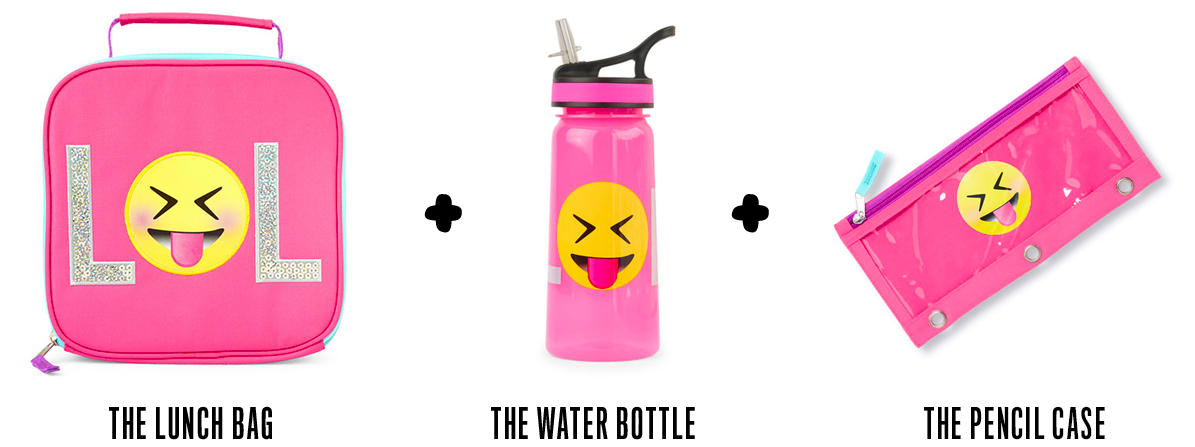 The Lunch Bag + The Water Bottle + The Pencil Case