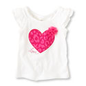 ruffle sleeve graphic tank