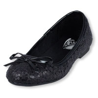 sequin ballet flat