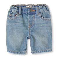 five-pocket denim shorts - fade