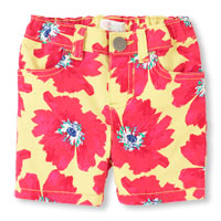 floral skimmer shorts