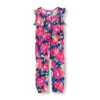 flutter-sleeve floral jumpsuit