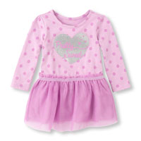 Long Sleeve Dot Print 'Pretty Sweet' Dress
