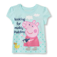 Peppa The Pig Muddy Puddles Graphic Tee