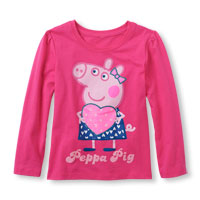 Long Sleeve 'Peppa Pig' Graphic Tee
