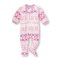 Long Sleeve Fair Isle Blanket Sleeper
