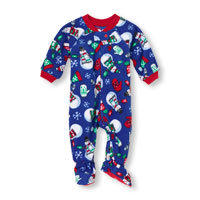 Long Sleeve Snowmen Blanket Sleeper