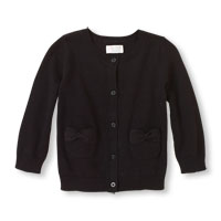 Long Sleeve Bow Pocket Button-Down Cardigan