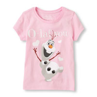 Short Sleeve Frozen 'O-laf You' Graphic Tee