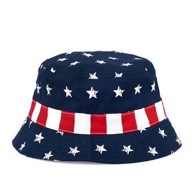 Toddler Boys Americana Printed Bucket Hat