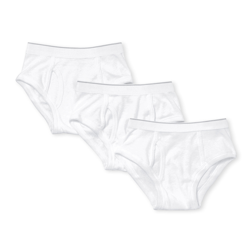 Boys Boys Solid Briefs 3-Pack - White - The Childrens Place
