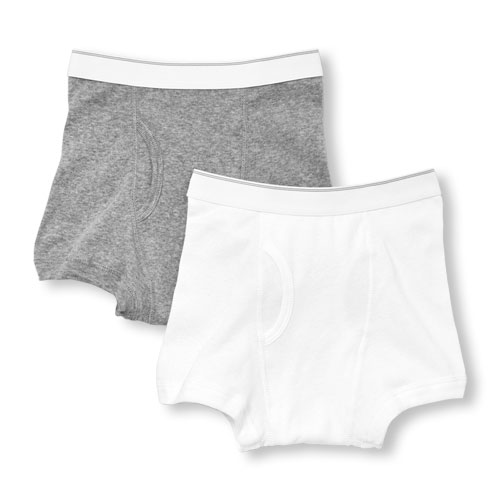 Boys Boys Solid Boxer Briefs 2-Pack - White - The Childrens Place