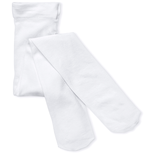 Girls Microfiber Tights - White - The Childrens Place