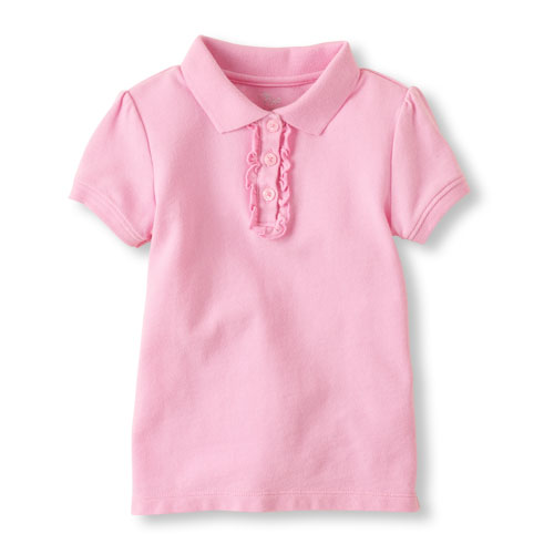 uniform ruffle polo