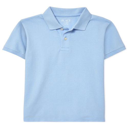 Boys Short Sleeve Solid Pique Polo