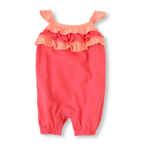 ruffle-sleeve romper