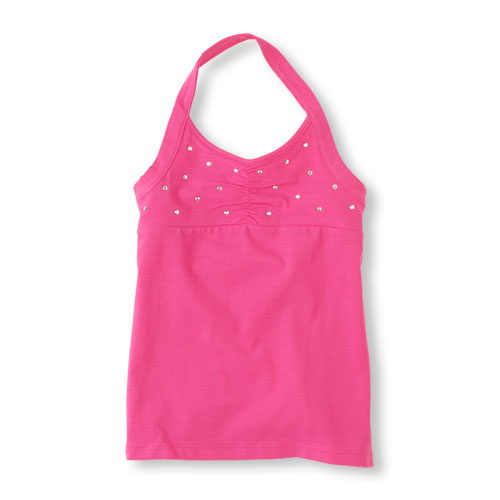 active studded halter top