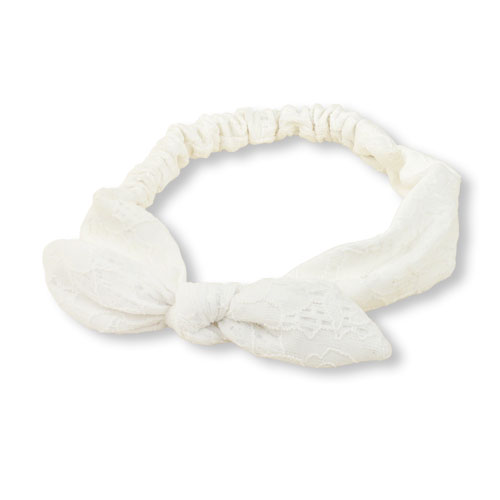 lacy bow headwrap
