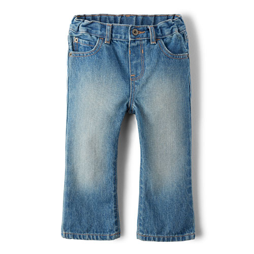 Baby And Toddler Boys Basic Bootcut Jeans - Light Stone Wash